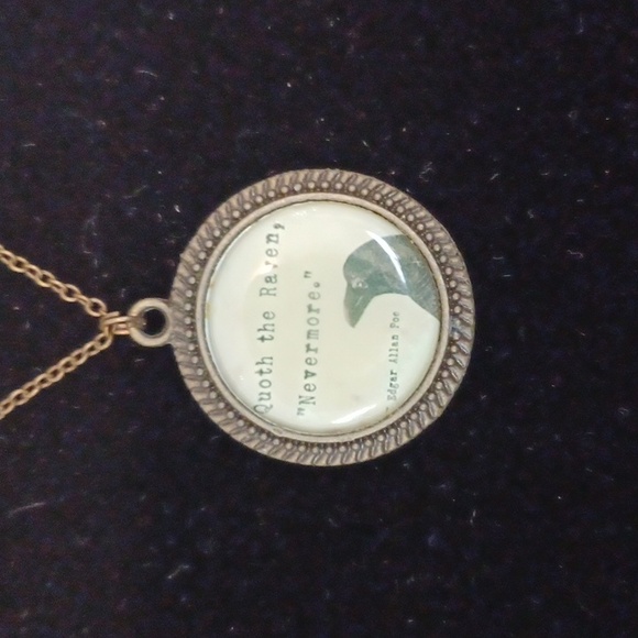 Jewelry - Halloween Edgar Allen Poe Raven Necklace